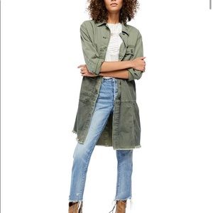 Free People Forever Free Cotton Tiered Jacket